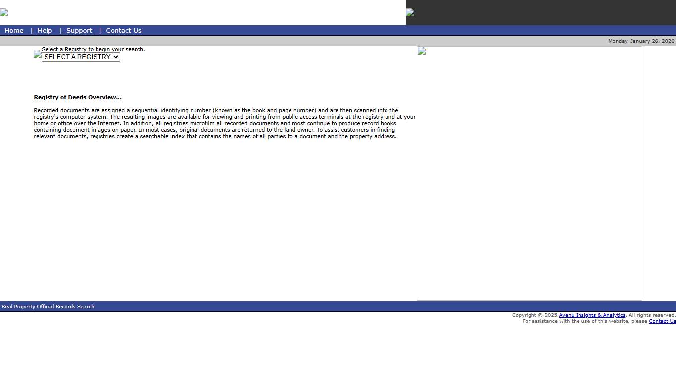 Real Property Official Records Search